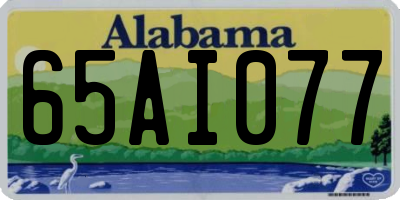 AL license plate 65AI077