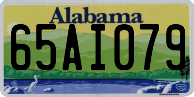AL license plate 65AI079