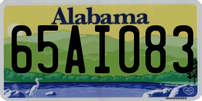 AL license plate 65AI083