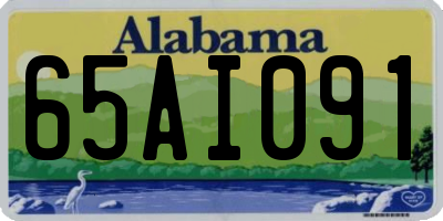 AL license plate 65AI091