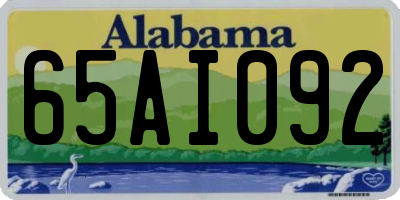 AL license plate 65AI092