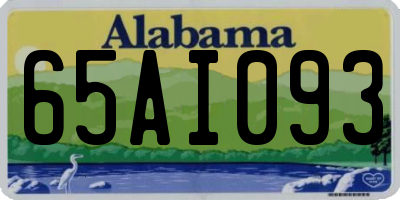 AL license plate 65AI093