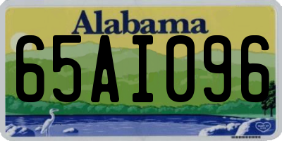 AL license plate 65AI096