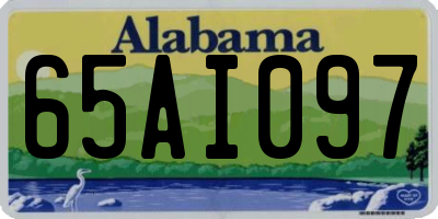 AL license plate 65AI097