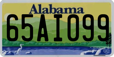 AL license plate 65AI099