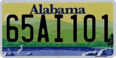 AL license plate 65AI101
