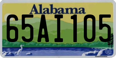 AL license plate 65AI105