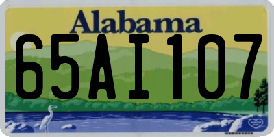 AL license plate 65AI107