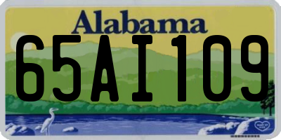 AL license plate 65AI109
