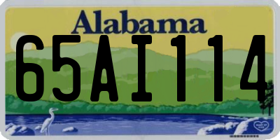 AL license plate 65AI114