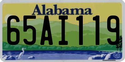 AL license plate 65AI119