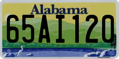 AL license plate 65AI120