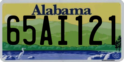 AL license plate 65AI121