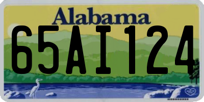AL license plate 65AI124