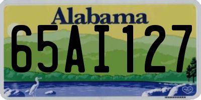 AL license plate 65AI127