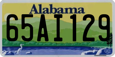 AL license plate 65AI129