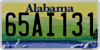 AL license plate 65AI131