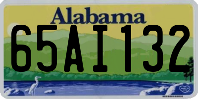 AL license plate 65AI132