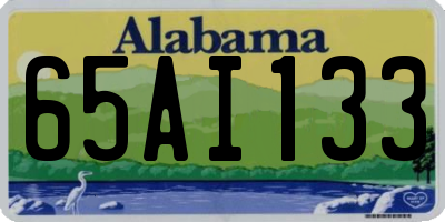 AL license plate 65AI133