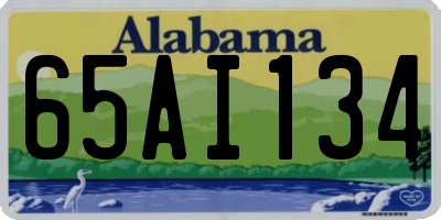 AL license plate 65AI134