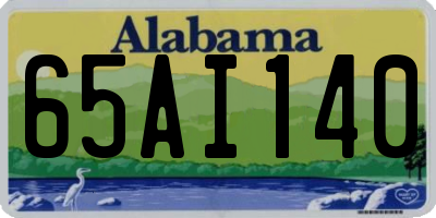 AL license plate 65AI140