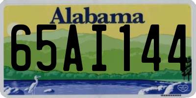 AL license plate 65AI144
