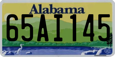 AL license plate 65AI145