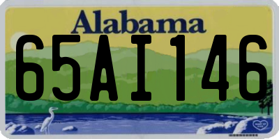 AL license plate 65AI146
