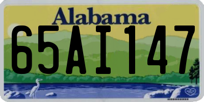 AL license plate 65AI147