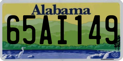 AL license plate 65AI149