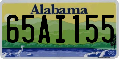 AL license plate 65AI155