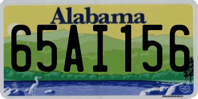 AL license plate 65AI156