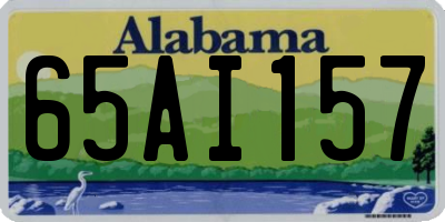 AL license plate 65AI157