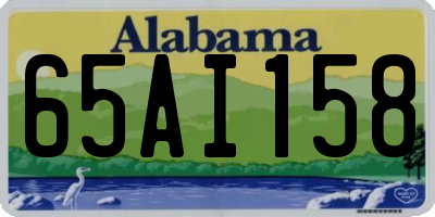 AL license plate 65AI158