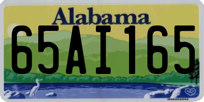 AL license plate 65AI165