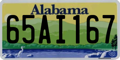 AL license plate 65AI167