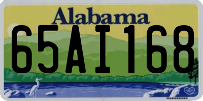 AL license plate 65AI168