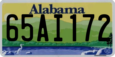 AL license plate 65AI172