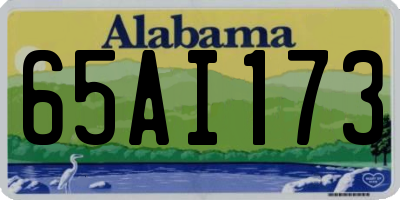 AL license plate 65AI173