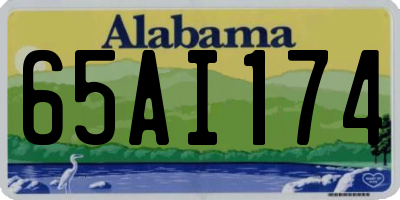 AL license plate 65AI174