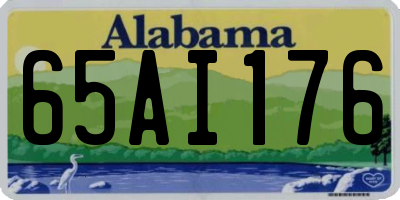 AL license plate 65AI176
