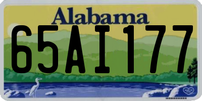 AL license plate 65AI177
