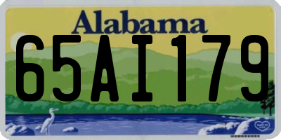 AL license plate 65AI179
