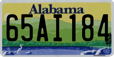 AL license plate 65AI184