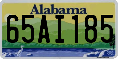 AL license plate 65AI185