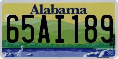 AL license plate 65AI189
