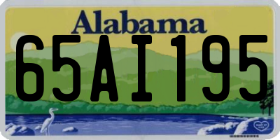 AL license plate 65AI195