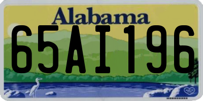 AL license plate 65AI196