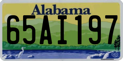 AL license plate 65AI197