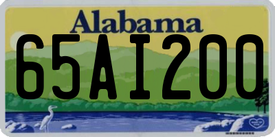 AL license plate 65AI200